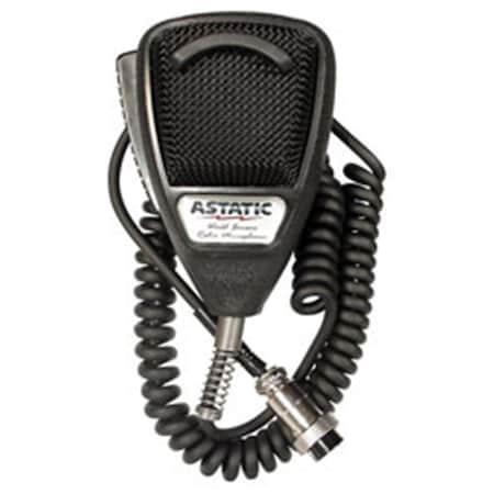 Astatic 636L Noise Canceling 4-Pin CB Microphone Black Bulk AS85202